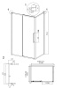 Душевой уголок Grossman Cosmo 120.K33.02.1080.10.00 100х80 стекло прозрачное профиль хром без поддона
